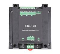 Annadue RS485 Optical Isolated Hub 3 Port Optical Isolation Splitter with 3.5mm Terminal Connection Half Duplex Transparent Transmission Support 32 Node