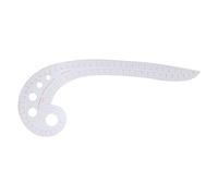 Annadue Ruler, Multifunctional Grading Ruler, 6 Word Cutting Tool Curved for Making Clothes, Sewing Pattern Drafting Tool Plastic Curve