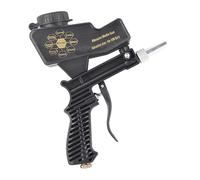 Annadue Sandblaster Air Sand Gun Kit 600cc 18oz Tank 70 150 PSI Sandblasting Spray Tool for Paint Dirt Removal Glass Etching (Black)
