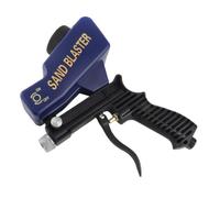 Annadue Sandblaster Air Sand Gun Kit 600cc 18oz Tank 70 150 PSI Sandblasting Spray Tool for Paint Dirt Removal Glass Etching (Blue)