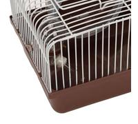 Annadue Small Pet Cage, Portable Hamster Cage with Water Bottle Bowl Running Wheel, Breathable Small Animal House for Travel Guinea Pig Rabbit