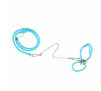 Annadue Small Pet Harness, Adjustable Hamster Harness with Finder Bell, Rat Training Leash for Guinea Pig Gerbil, Soft Breathable Safety Strap for Indoor Outdoor Walks (Blue)