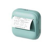 Annadue Small Thermal Printer, 203dpi Label Printer Bluetooth Portable Thermal Printer for Ticket, Photo, Memo, Bill, Wrong Question Printing, Built in APP, 8.5x8x4cm (Green)