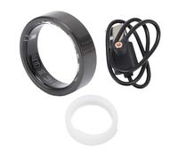 Annadue Smart Ring Health Tracker with Cover, Fitness Tracker with Step Distance Calorie Counting, (Black)