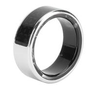Annadue Smart Ring with Touch Screen, Health Tracker Ring with Multiple Sports Modes, Fitness Tracker for Climbing Cycling Running, Silver (8 ID: 18.1mm/0.71in)