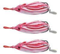Annadue Soft Snakehead Lure Bait, 3 Pack with Sequin Tail (1#)