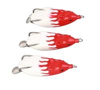 Annadue Soft Snakehead Lure Bait, 3 Pack with Sequin Tail (2#)