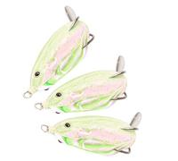 Annadue Soft Snakehead Lure Bait, 3 Pack with Sequin Tail (3#)