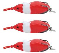 Annadue Soft Snakehead Lure Bait, 3 Pack with Sequin Tail (4#)