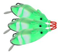 Annadue Soft Snakehead Lure Bait, 3 Pack with Sequin Tail (5#)