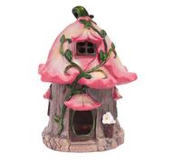Annadue Solar Mushroom Cottage Light for Garden Patio Decor (Green)
