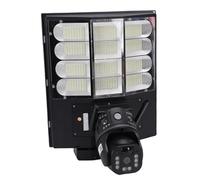 Annadue Solar Street Light Security Camera, 1080P Full HD Dual Lens with 4G Card Connection and Water Proof Design, for Outdoor Use in Yards Pathways Farms