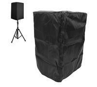 Annadue Speaker, Water Proof Oxford Cloth Dust Proof Lightweight Speaker Cover with Drawstring for Powered Speaker Mounted on Stand (Black)