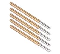 Annadue Spring Test Probes 100PCS, Round Pogo Pins 2.5mm, Brass Stainless