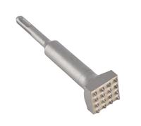 Annadue Square Head Bushing Bit Durable Electric Flower Hammer Point Groove Chisel for Concrete, 40Cr Steel, 6in, for Stone Slabs, Walls