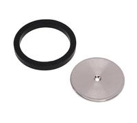 Annadue Stainless Steel Coffee Machine Shower Screen with Silicone Steam Ring Replacement Part, Maker Shower Screen Diffuser, 2.26in Group Head Gasket Seal for Consistent Brew