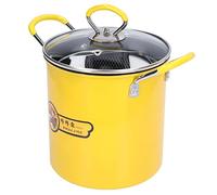 Annadue Stainless Steel Deep Fryer Pot, 3L Mini Fryer Pot with Oil Filter Rack Lid, Frying for Home Kitchen Japanese Cooking