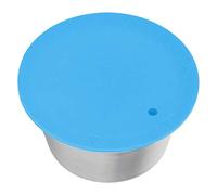 Annadue Stainless Steel Reusable Coffee Capsule, Refillable Filter Cup for Coffee Maker, Pods with Fine Mesh, Dishwasher Safe Capsule, Zero Waste (Blue)