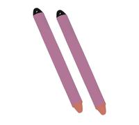 Annadue Stylus Pen, 2Pcs Touch Screen Stylus with Detachable Tether for Kids Tablets Phones Fire, Soft Silicone Tip Ergonomic Grip Cute Designs Learning Entertainment (Pinkish)