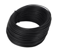 Annadue Tie Wire Roll, Galvanized Iron 0.75mm 50m, PVC Coated Binding Wire for Reinforcing Bar Fiber Optic Cables, Flexible Construction (Black)