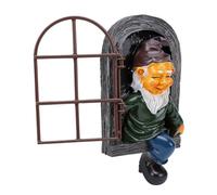 Annadue Tree Hugger Gnome Statue Resin Elf Garden Decor Hand