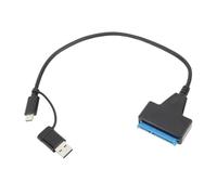 Annadue Type C Type A USB 3.1 to SATA Adapter Cable, Quick Access 10Gbps TypeC TypeA USB3.1 to 2.5 Inch SATA SSD or Hard Disk Drive Adapter Support UASP for PC Laptop