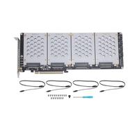 Annadue U.2 NVME to PCIe 4.0 Adapter SFF8639 Support X8 X16, 2.5 Inch Hard Disk Computer Internal Components, SSD Expansion Supports 2.5" U.2 NVMe SSDs