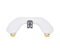 Annadue U Shaped Nail Arm Rest for Nail Tech, PU Leather Manicure Hand Rest with Phone Holder, Ergonomics Salon Arm Cushion for Professional Desk (White)