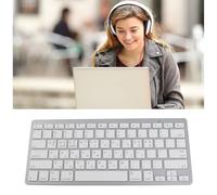 Annadue Ultra Slim Wireless Bluetooth Language Keyboard, German/French/Spanish/Italian English Bilingual Keyboard Scissor Feet for PC Laptop Tablet. (Korean)