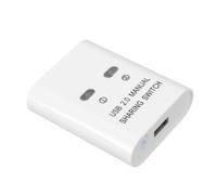 Annadue USB 2.0 Switch Selector, 2 Computers Share 1 Printer Hub, USB Sharing Switch Adapter for Keyboard Mouse Scanner Device
