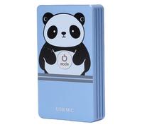 Annadue USB AI Noise Cancelling Microphone, Smart 2 Channel Mic with 360 Omnidirectional Pickup, Magnetic Base, for Live Streaming Recording Gaming (Blue)