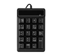 Annadue USB Numeric Keypad Numpad Wired 19 Key Number Pad Keyboard for Laptop Desktop Computer PC, Big Print Letters, Support XP / 7/8 / 10 / Vista System