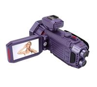 Annadue Video Camera Camcorder, 4K Ultra HD Recording Digital Camera Recorder with Auto Focus, WiFi Photo Transfer and Card Reader, 3 Inch Display, AF Lens, Supports Time Stamp (Violet)