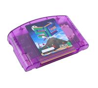 Annadue Video Game Cartridge for N64, Open Source Game Cartridge Built in Flash Cart 16GB Card, Plays 64DD SMS GG CHF ROM, Auto Save Backup (Purple Transparent)