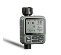 Annadue Water Hose Timer, Programmable Automatic Irrigation Timer with Rain Delay, Large LCD Display Sprinkler for Garden Lawn Greenhouse Backyard