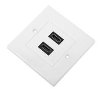 Annadue White Wall Plate, Dual Port Panel, Wall Plate Panel for Home Office Building, US Standard, in for Hotel