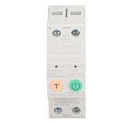 Annadue WiFi Circuit Breaker Smart Remote Control with Adjustable Leakage Protection, Data Display, Overvoltage Undervoltage Overload Protection, AC100-240V 2P Din Rail