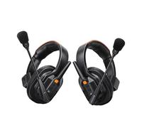 Annadue Wireless Intercom Headset System, 2pcs Full Duplex Wireless Communication Headsets with AI ENC Noise Reduction for Live Show Stage Performance