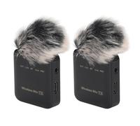 Annadue Wireless Lavalier Microphone, Dual Omnidirectional Lapel with Noise Reduction, 2.4GHz BT5.2, 10H Battery, for Video Interview Vlog