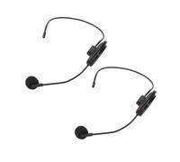 Annadue Wireless Microphone System for 2 People, 2.4G Wireless Headset Mics Head Mic and Handheld Mic in 1 for Amplifier, Speakers, PA System, Yoga,Teaching, Fitness