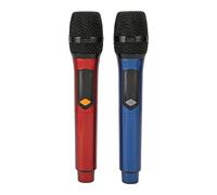 Annadue Wireless Microphone with LED Display, UHF Dual Handheld Cordless Mic for Karaoke Party Speech, Stable Signal, Easy to Use, Long Distance, Interface Compatibility