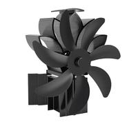 Annadue Wood Stove Fan 7 Blades Heat Powered | Heat Powered Operation, Overheat Protective Device, Wall Mount Or Freestanding, Aluminum Alloy Construction, Energy