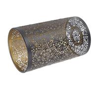 Annadue Wrought Iron Lamp Shade, Hollow Carving Cylindrical Metal