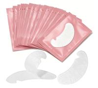 ANNAFRIS 100pairs Under Eye Gel Patches, V-shaped Lash Pads for Eyelash Extension(U-PINK)