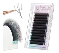 ANNAFRIS 4D W Premade Fan Lash Extension 0.07 L Curl 8-15mm Pre Made Russian Volume Eyelash Hand Woven Lash Soft Faux Mink False Lashes(4D W 0.07 L 8-15mm)