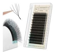 ANNAFRIS 5D W Premade Fan Lash Extension 0.07 L Curl 10mm Pre Made Russian Volume Eyelash Hand Woven Lash Soft Faux Mink False Lashes(5D W 0.07 L 10mm)