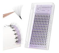 ANNAFRIS Premade Fan Eyelash Extension 20D 0.05mm D Curl 9-13mm Pointy Base Lash Pre Made Fan（20D,0.05,D 9-13mm）