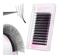 ANNAFRIS Premade Fan Lash Extension 5D W 0.07 D 8-15mm Pre Made Russian Volume Eyelash Hand Woven Lash Soft Faux Mink False Lashes(U-5D,0.07D,8-15mm)