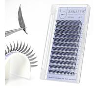 ANNAFRIS Premade Spire Eyelash Extension Anime Premade Fans Lash Manga False Eyelashes Natural Soft Feather Shape Lashes Flat Root(ComicSpire,0.07D,8-15mm)