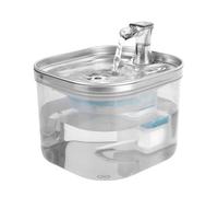 ANNAINUTC Cat Water Fountain, 2L/68oz Automatic Stainless Steel Pet Fountain Dog Water Dispenser with Motion Sensor 、Replacement Filters & Ultra-Quiet Pump for Cats,Dogs,Multiple Pets (Transparent)